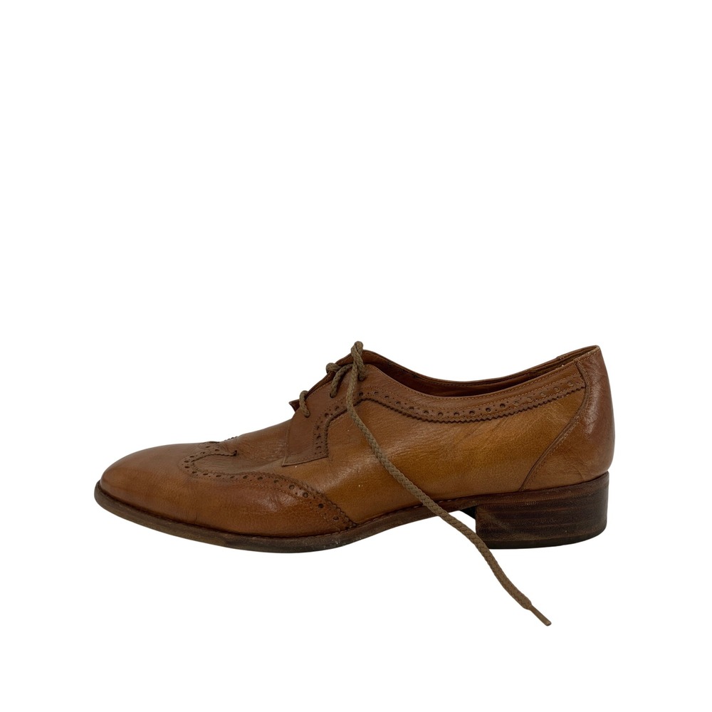 Pierre Cardin Wingtip Brogue Oxfords‎ Mens 10.5 Tan Brown Good Leather Lace Up